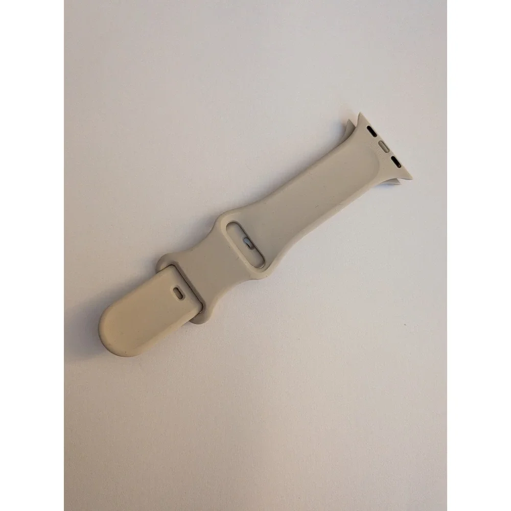 Apple Watch Sport Band Silicone Strap Stone Beige 38mm 40mm 41mm S/M M/L